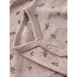 Merino Wol Romper - Body - Lange Mouwen - Drukknoopsluiting - Unieke Patronen