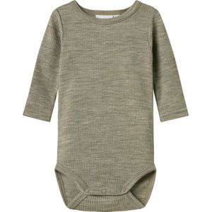 Body - Wol - Ronde Hals - Lange Mouwen - Drukknoopsluiting