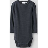 Body - Wol - Ronde Hals - Lange Mouwen - Drukknoopsluiting