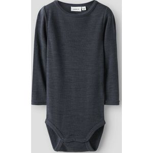 Body - Wol - Ronde Hals - Lange Mouwen - Drukknoopsluiting