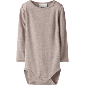 Romper - Wol - Ronde Hals - Lange Mouwen - Drukknoopsluiting