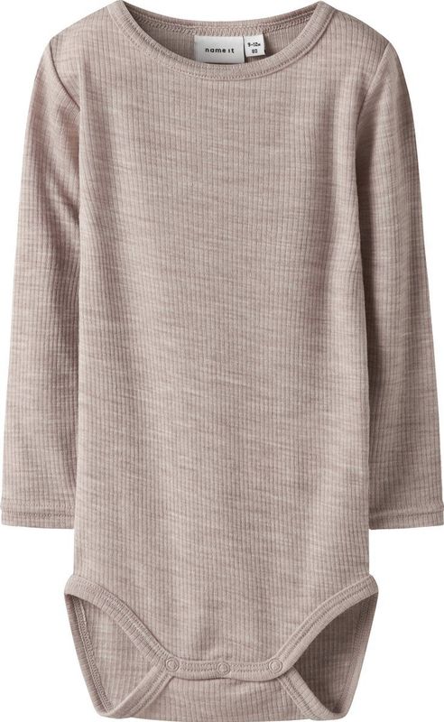 Romper - Wol - Ronde Hals - Lange Mouwen - Drukknoopsluiting