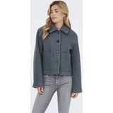 JDY - Jas - Gespreide Kraag - Lange Mouwen - Knoopsluiting - Voorzakken