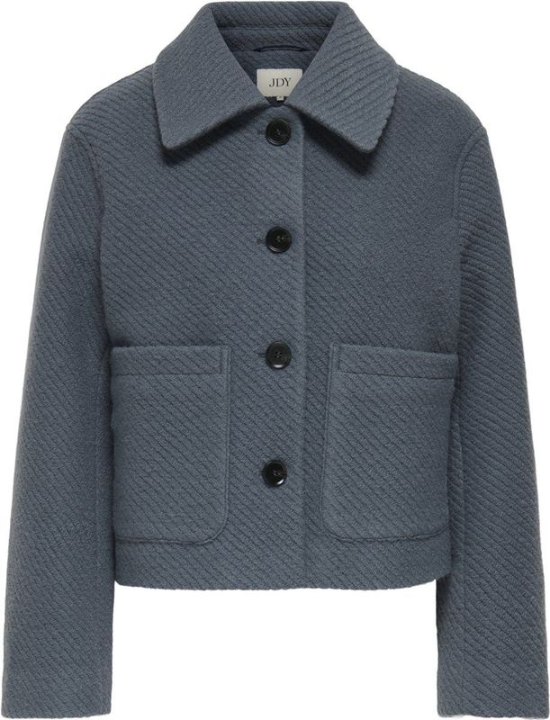 JDY - Jas - Gespreide Kraag - Lange Mouwen - Knoopsluiting - Voorzakken
