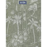 ONLY & SONS JUNIOR - Korte Broek - Groen/Wit - Katoen/Linnen