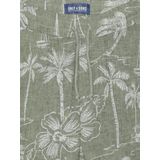 ONLY & SONS JUNIOR - Korte Broek - Groen/Wit - Katoen/Linnen