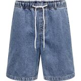 Onsfade - Mid Waist Loose Fit - Denim Shorts - Stonewash