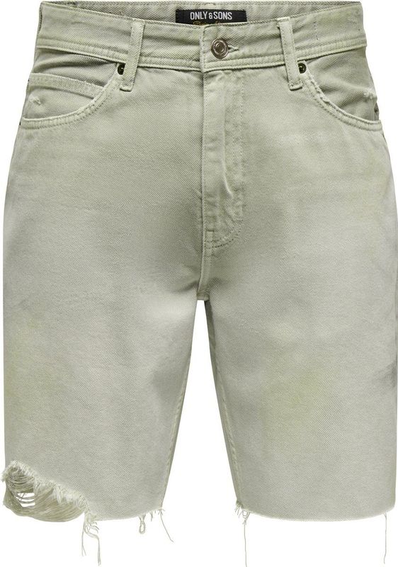 Jeans - Effen - Katoen - Knielengte - Regular Pasvorm