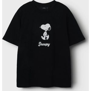 LMTD Shirt 'Snoopy'  zwart / wit