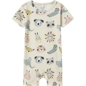 Werkoverall - Kort - Jersey - Ronde Hals - Kwartmouw - Normale Pasvorm