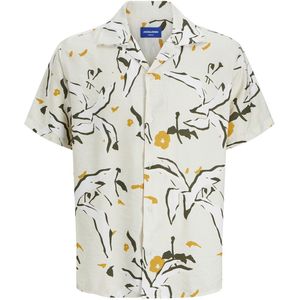 Overhemd - Bloemenprint - Viscose - Comfort Fit - Kwartmouw