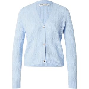 Tricot Cardigan - V-Hals - Lange Mouwen - Kort - Ribbeldetail - Regular Fit