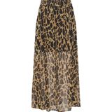 Rok - Maxi Lengte - Elastische Tailleband - Zijsplitten