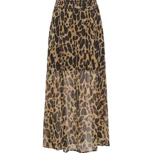 Rok - Maxi Lengte - Elastische Tailleband - Zijsplitten