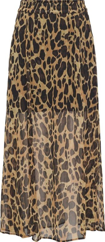 Rok - Maxi Lengte - Elastische Tailleband - Zijsplitten