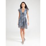 ONLY - ONLASTA - Jurk - Blauw - Zwart - Wit - Korte Lengte - V-hals