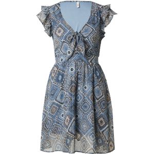 ONLY - ONLASTA - Jurk - Blauw - Zwart - Wit - Korte Lengte - V-hals