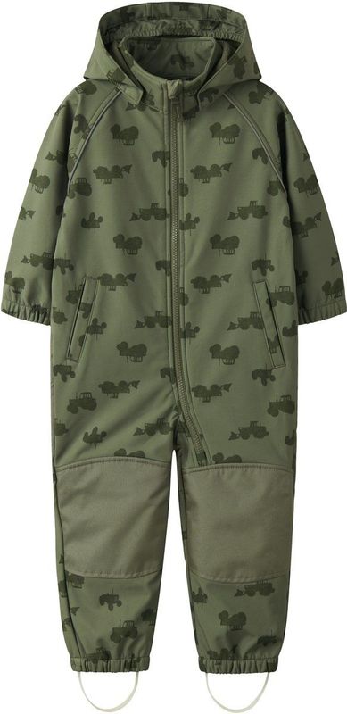 Name It - Alfa08 - Softshell Regenpak - Donkergroen - Junior