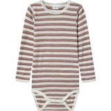 Merino Wol - Romper - Lange Mouwen - Drukknoopsluiting - Unieke Patronen