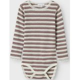 Merino Wol - Romper - Lange Mouwen - Drukknoopsluiting - Unieke Patronen