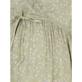 Mlpatrize - Zwangerschapsjurk - Midi-lengte - V-Hals - Korte Mouwen - Regular Fit