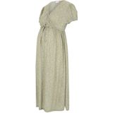 Mlpatrize - Zwangerschapsjurk - Midi-lengte - V-Hals - Korte Mouwen - Regular Fit