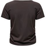Only Play - Homie Shirt - Donkerbruin - Dames - Regular Fit