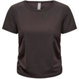 Only Play - Homie Shirt - Donkerbruin - Dames - Regular Fit