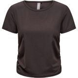 Only Play - Homie Shirt - Donkerbruin - Dames - Regular Fit