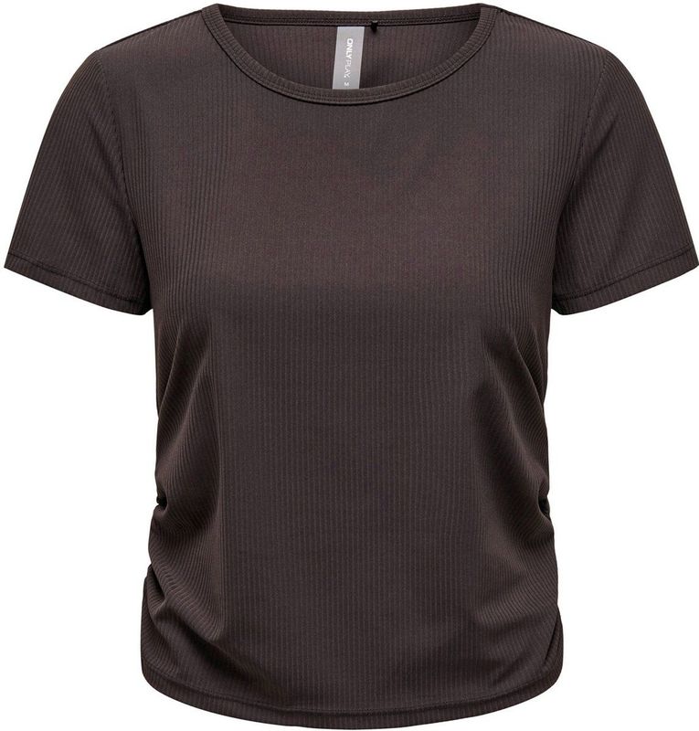 Only Play - Homie Shirt - Donkerbruin - Dames - Regular Fit