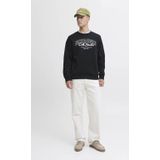 JACK&JONES - JJMAKOTO - Sweatshirt - Zwart - Ronde Hals - Lange Mouwen