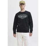 JACK&JONES - JJMAKOTO - Sweatshirt - Zwart - Ronde Hals - Lange Mouwen