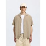 Overhemd - Seersucker - Korte Mouwen - Biologisch Katoen - Relaxed Fit