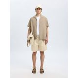 Overhemd - Seersucker - Korte Mouwen - Biologisch Katoen - Relaxed Fit