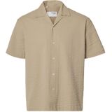Overhemd - Seersucker - Korte Mouwen - Biologisch Katoen - Relaxed Fit