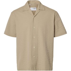 Overhemd - Seersucker - Korte Mouwen - Biologisch Katoen - Relaxed Fit