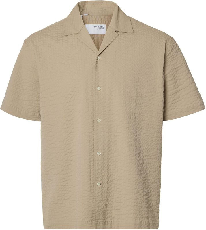 Overhemd - Seersucker - Korte Mouwen - Biologisch Katoen - Relaxed Fit