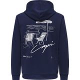 Only & Sons - ONSDAVID - Sweatshirt - Navy - Capuchon met Trekkoord