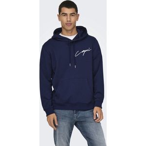 Sweater - Motiefprint - Sweatstof - Capuchon met Trekkoord