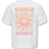 ONLY - KOGRUTH SOLEI LIFE TOP BOX CS JRS - Meisjes T-shirt - Cloud Dancer Sunbeam