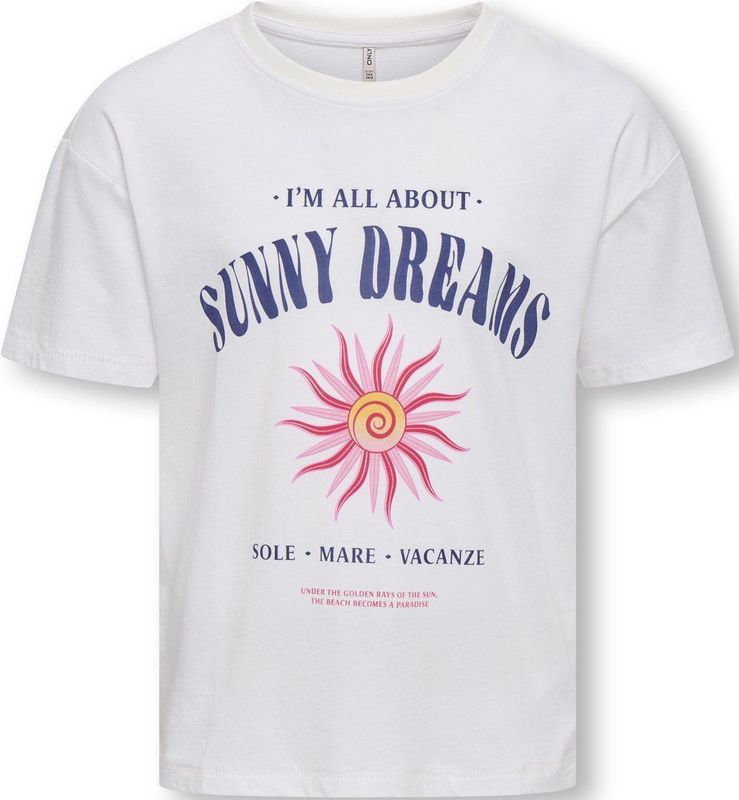 KIDS ONLY GIRL - KOGRUTH SOLEI LIFE - T-shirt - Wit - 100% Katoen