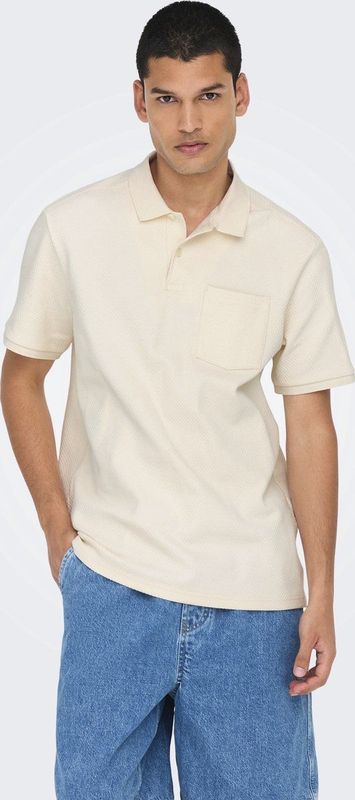 ONLY & SONS - Polo - Lichtbeige - Regular Fit