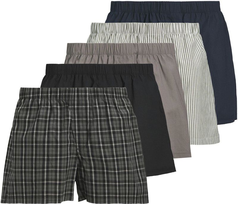 Jack & Jones - JACMILANO - Boxershorts - Multipack - Katoen - Effen en Gestreept