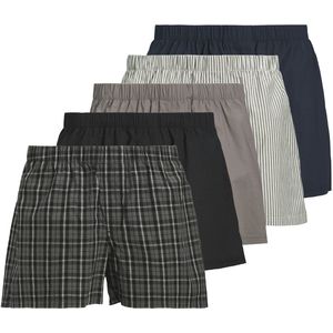Jack & Jones - JACMILANO - Boxershorts - Multipack - Katoen - Effen en Gestreept