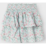 Rok - All-over Print - Geweven Stof - Elastische Taille - Gesmokt Detail