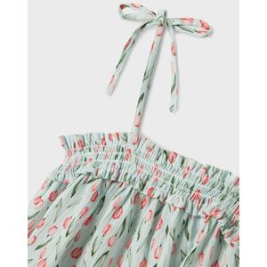 Top - All Over Print - Mouwloos - U-hals - Geweven Stof - Regular Fit