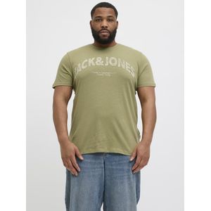 Jack & Jones - JORALMERIA BOLD BRANDING TEE SS CN PLS - Shirt - Cedar