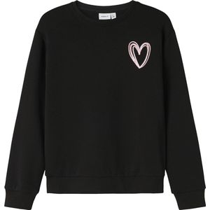 NAME IT - NKFNELIA LS NREG SWE BRU PS - Sweatshirt - Meisjes - Lange Mouwen - Glitterprint