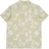 JACK & JONES JUNIOR - Overhemd - Groen - Korte Mouwen - 100% Katoen