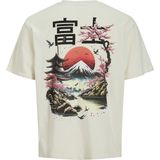 JACK & JONES - JORFUJI - Shirt - Motiefprint - Jersey - Kwartmouw